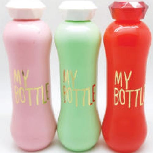 My Bottle, SLD--BKCMEK2, Matara ve Şişeler, My Bottle Cam Matara - Su Şişesi 500 ml, Elmas Kapak