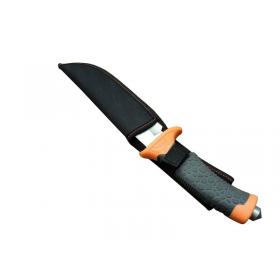 Welder KP 007 Tırtklı Outdoor Kamp Bıçağı 36 cm - Kauçuk Sap, Perçinli