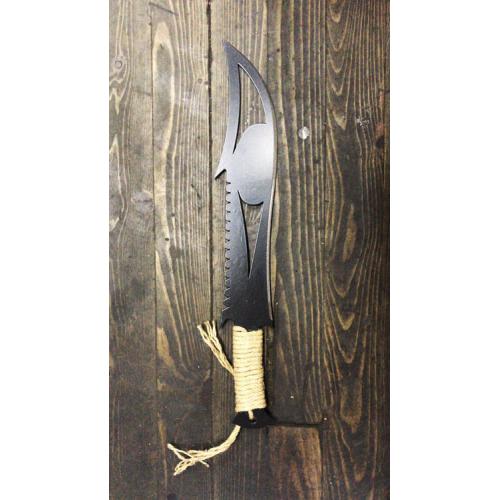 , OZK-HKB002, Kılıç, Pala, Balta & Kama, Dekoratif Çelik Kılıç - Parlak Siyah 55 cm - 002