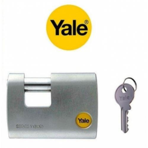 Yale, Y124-60-110-1, Asma Kilitler, Yale 60 mm Krom Kaplamalı Kayar Milli Asma Kilit - Dış Mekana Uygun