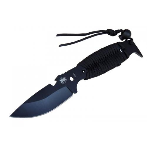 DPX, BCY-0238BK, Bıçaklar, DPX Gear Assault 0238BK Kamp Bıçağı 22,5 cm - Siyah, Metal & İpli Sap