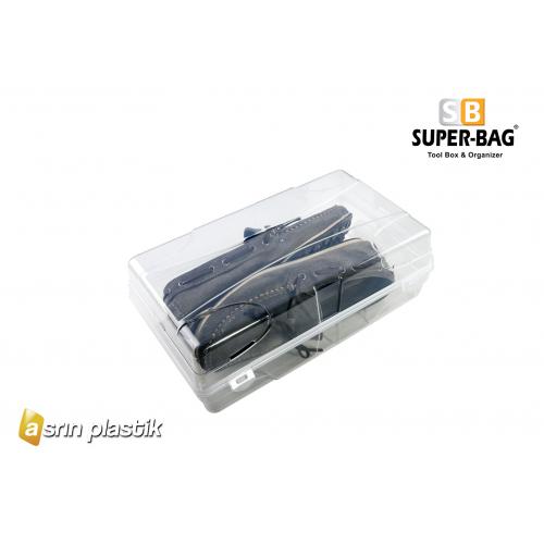 Super Bag, ASR-EAK01, Ev & Ofis, Süper Bag Erkek Ayakkabı Kutusu - Şeffaf, Plastik