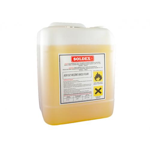 Soldex, OZK-ASR522, Flux, Özel Su & Alkoller, Soldex ASR-52 20 LT - Reçine Bazlı Sarı Lehim Suyu / Flux
